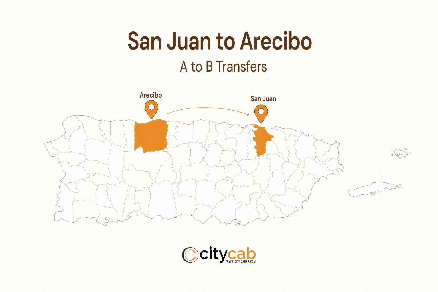 Comfortable taxi from San Juan to Arecibo parked along the scenic northern coast of Puerto Rico