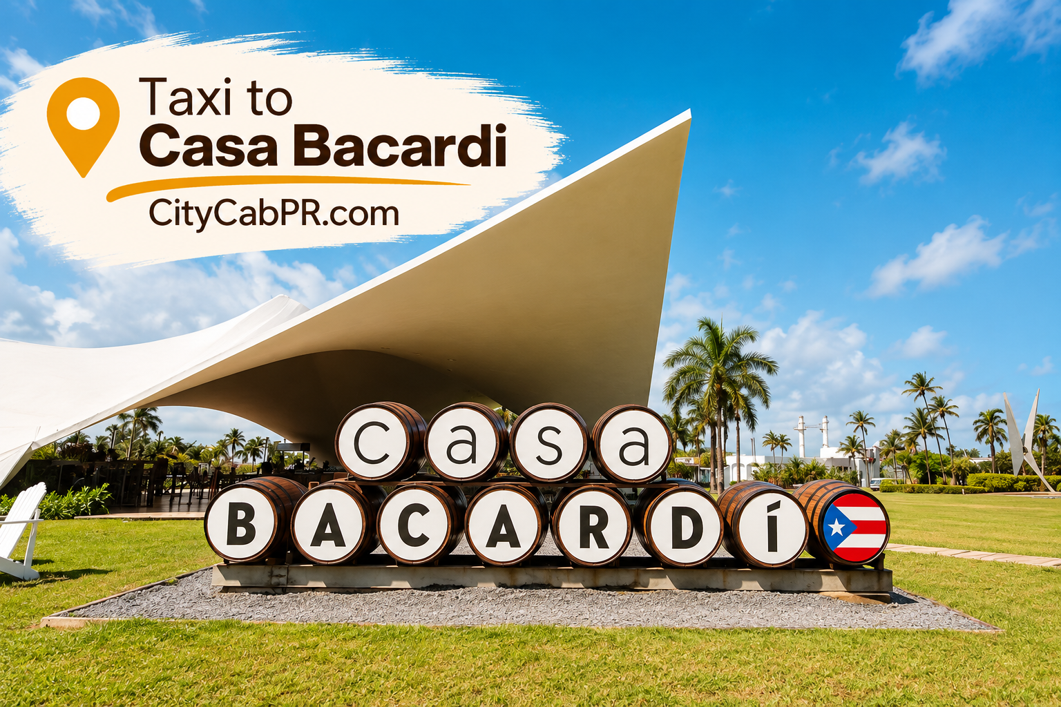 Taxi to Casa Bacardí from San Juan Puerto Rico