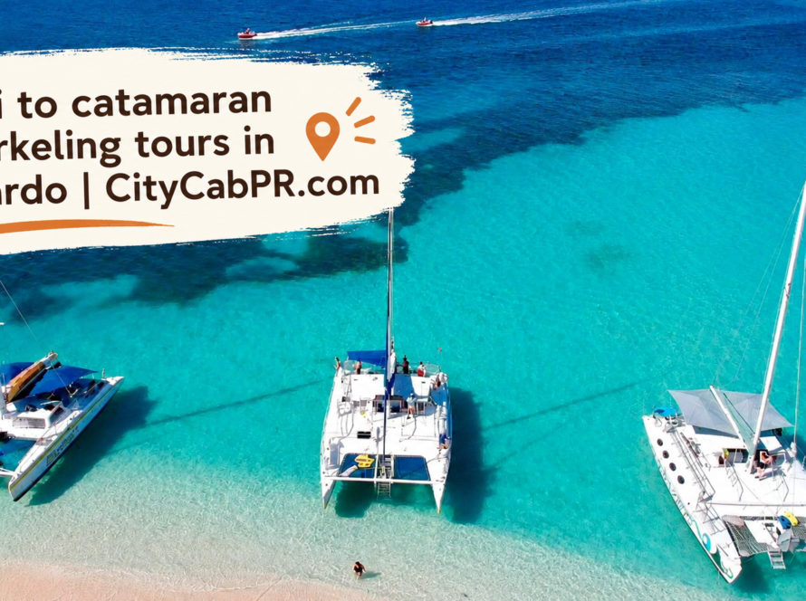 Taxi to catamaran snorkeling tours in Fajardo from San Juan Puerto Rico