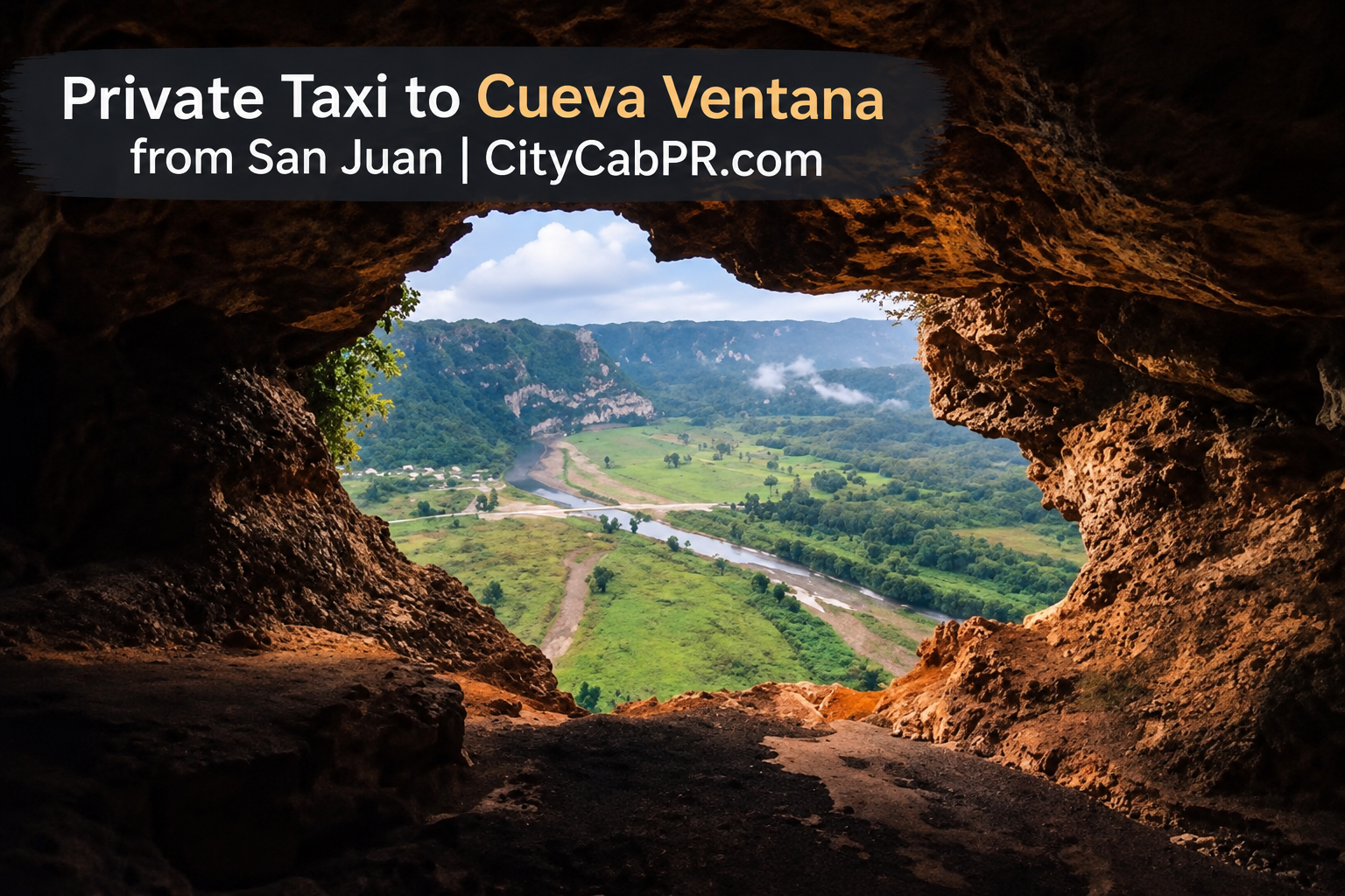 Taxi to Cueva Ventana from San Juan Puerto Rico