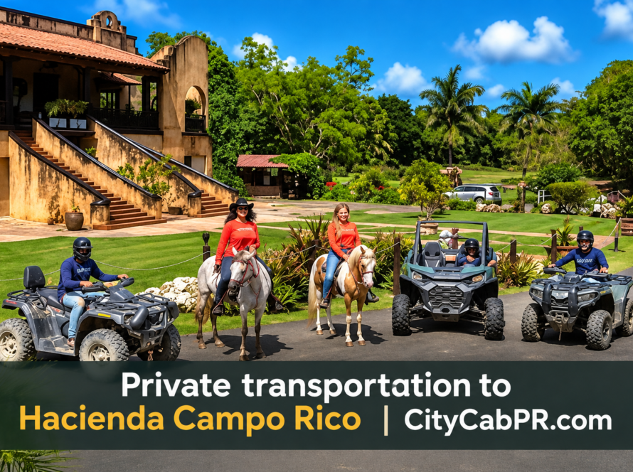 Taxi to Hacienda Campo Rico from San Juan Puerto Rico